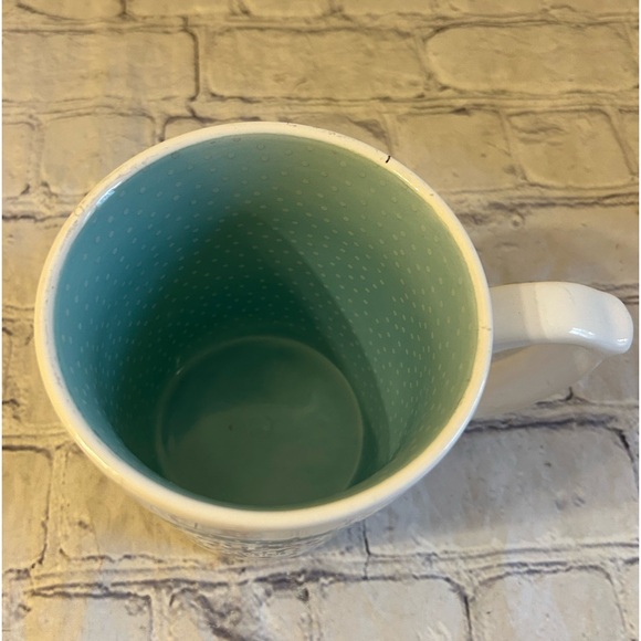 WHITE/GREY/BLUE LETTERS UNIQUE HANDLE INSPIRATION MUG ALL I NEED TODAY - Picture 2 of 5